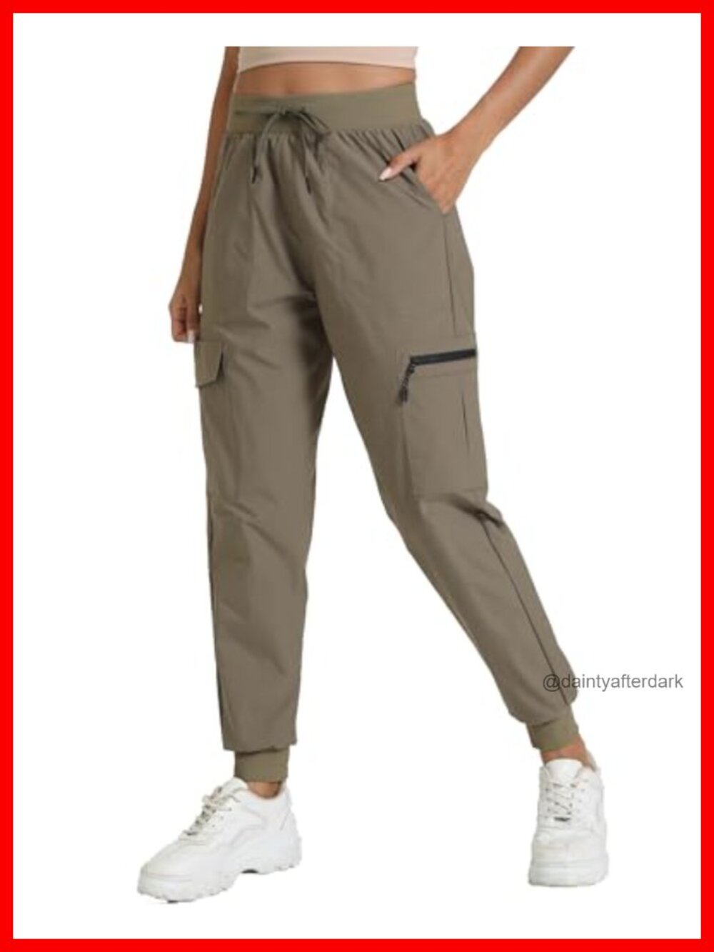 Women's Hiking Cargo Joggers Lightweight Quick Dry Pants 4 Pockets